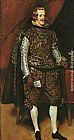Philip IV in Brown and Silver by Diego Rodriguez de Silva Velazquez